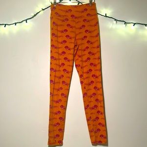 Red and orange octopus pants from kickee